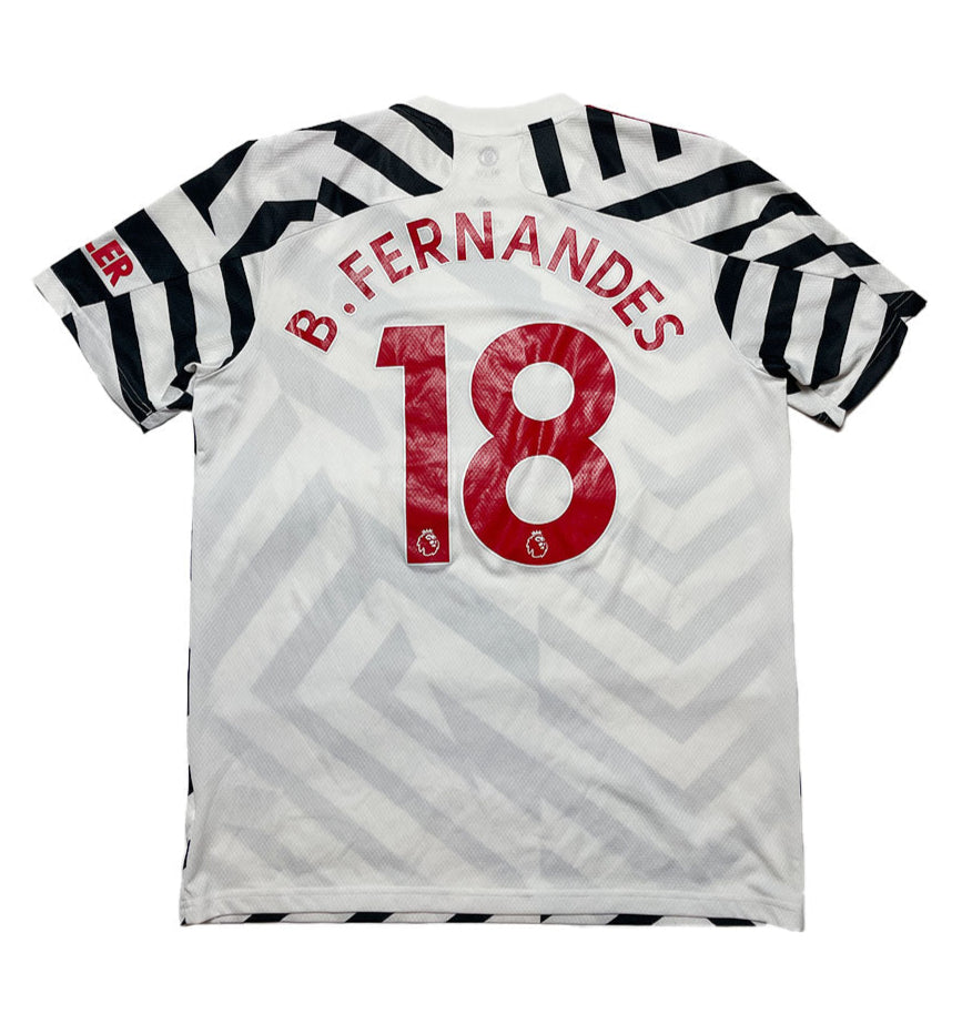Manchester United 2021 Bruno Fernandes Adidas Away Shirt (Large) #600