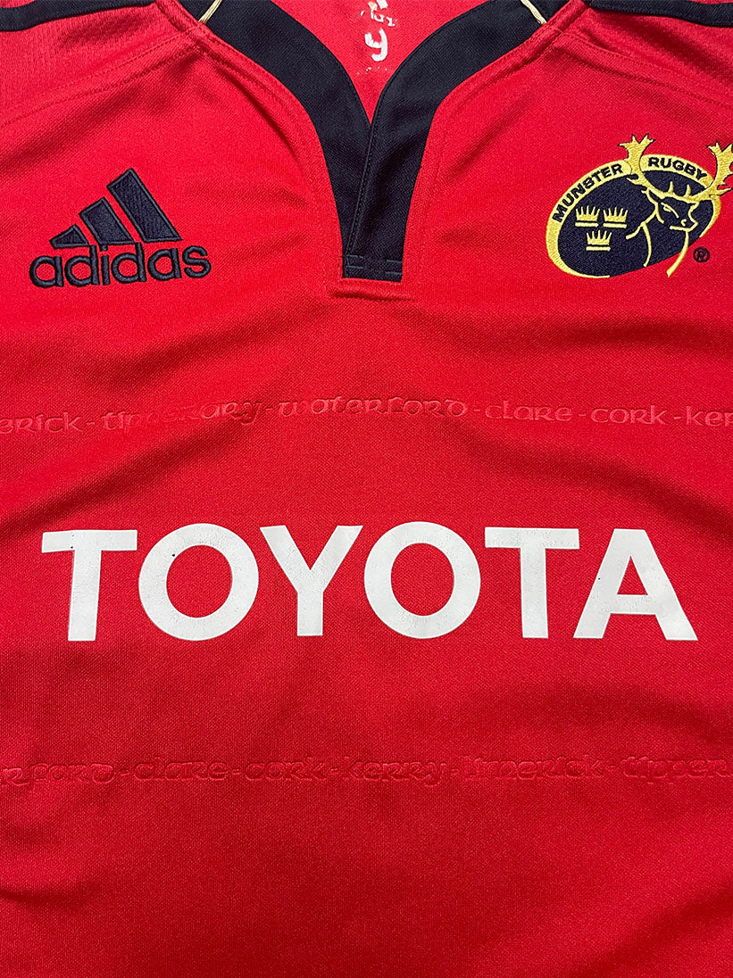Munster Rugby Player Issue Jersey Adidas 2011 (Large) #620