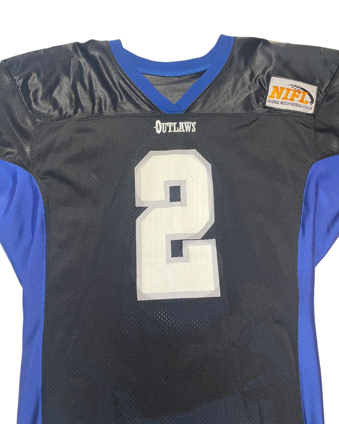 Billings Outlaws NIFL Sabir Akbar Game Worn Jersey (Large) #629