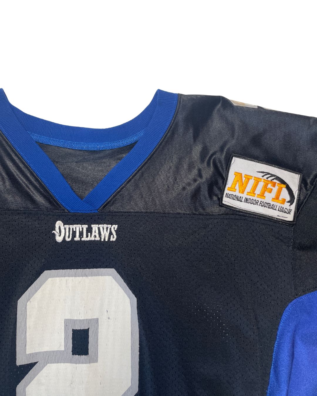 Billings Outlaws NIFL Sabir Akbar Game Worn Jersey (Large) #629