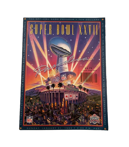 Super Bowl XXVII (27) Programme Cowboys vs Bills #250