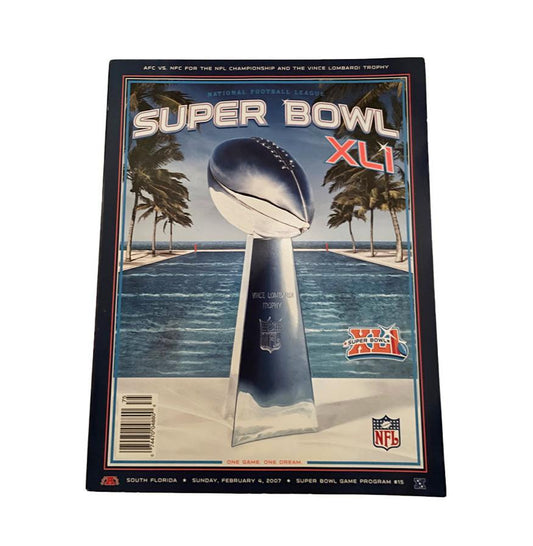 Super Bowl XLI (41) Programme Colts vs Bears #255