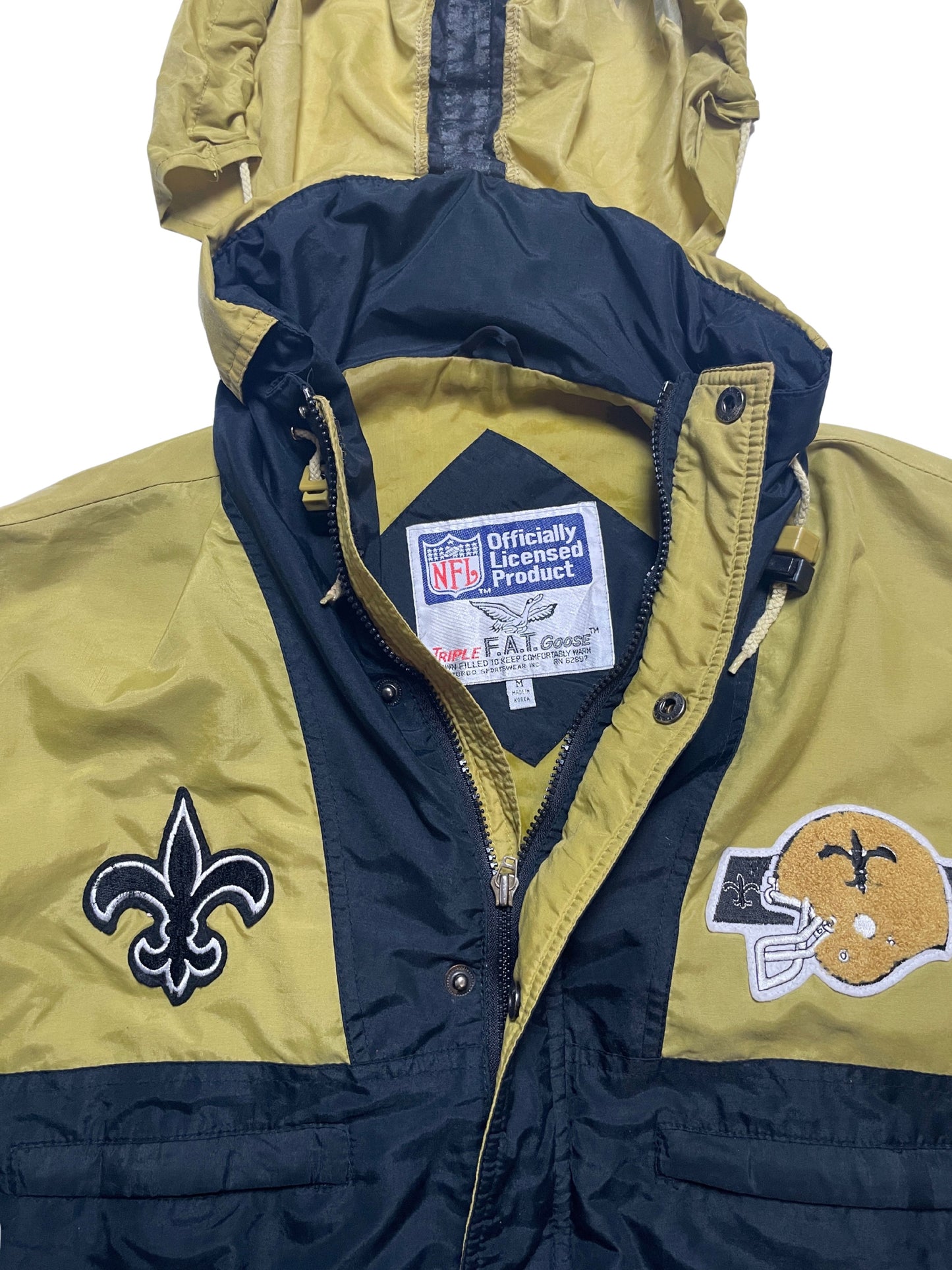 New Orleans Saints 1990's Triple Fat Goose Jacket (Medium) #647